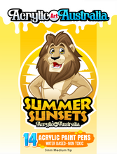 Load image into Gallery viewer, Summer Sunsets - 14 Acrylic Paint Markers