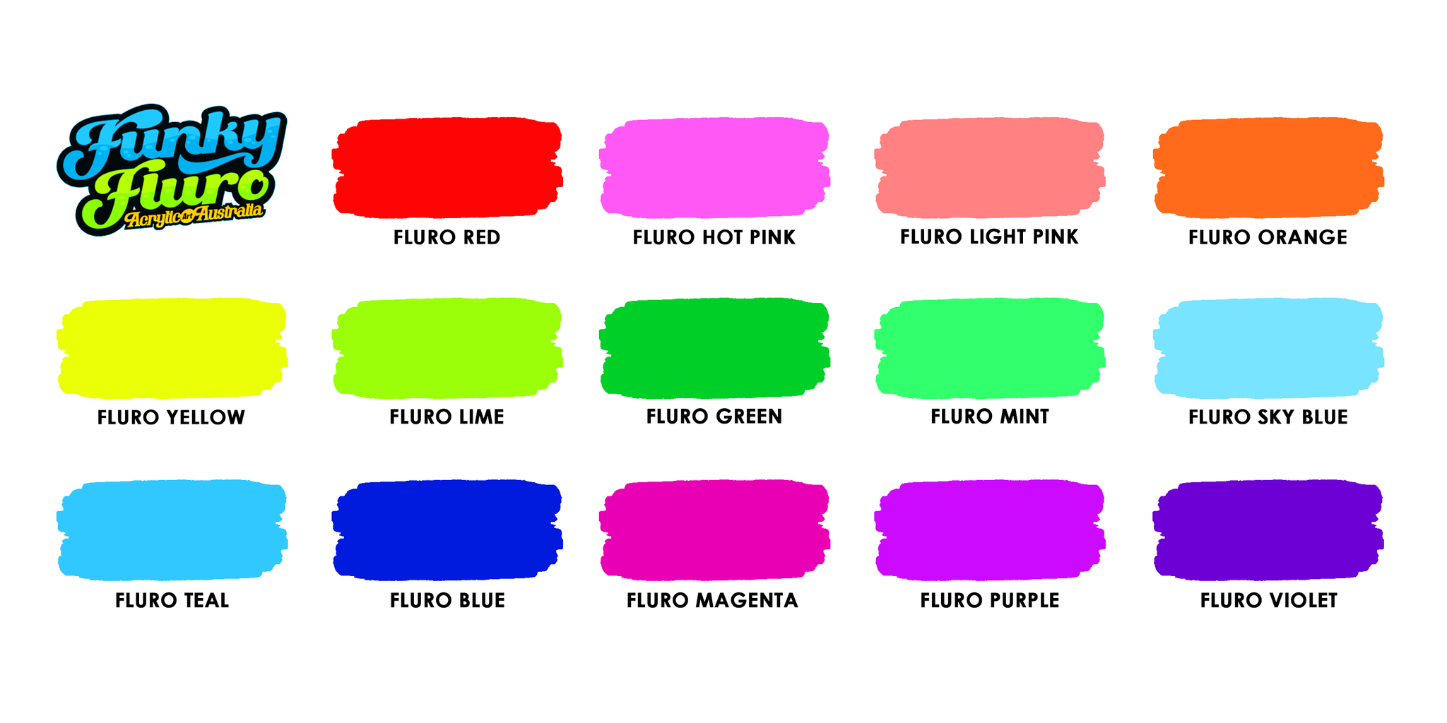 Funky Fluro - 14 Acrylic Paint Markers – Acrylic Art Australia